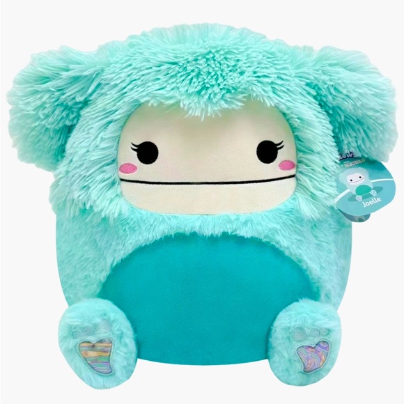 🩵 Joelle Blue Bigfoot Fuzzamallows “Rare” Silver Tag LE Squishmallow 12” BNWT - Picture 1 of 1